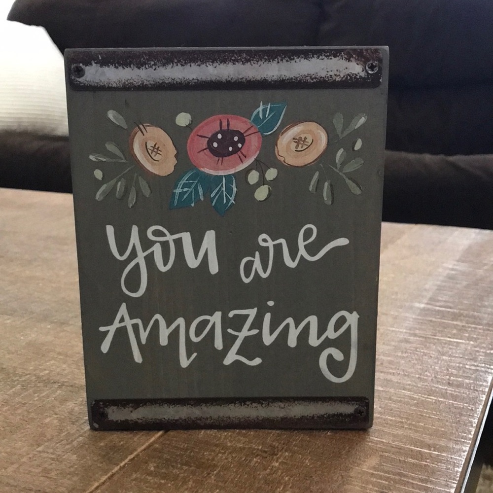 “You are amazing” wall hanging